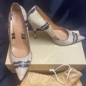 Sergio Rossi snakeskin heels Size 39